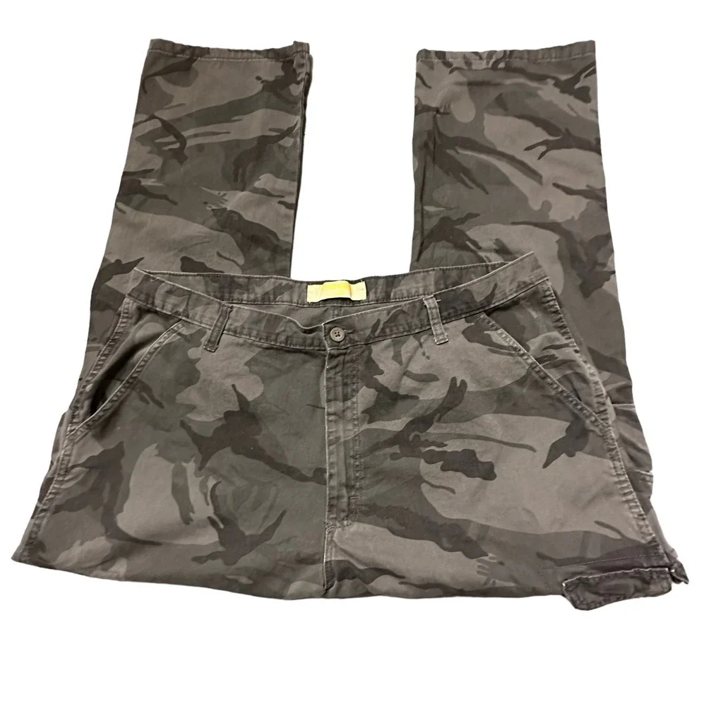 Wrangler 42x30 Camo Cargo Pants Military‎ Style Utility Camouflage Hunting